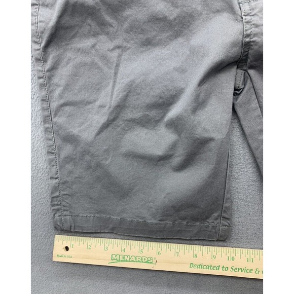Across The Pond Bermuda Shorts Mens Size 32 Charcoal Gray Signature Line Stretch - Picture 6 of 14